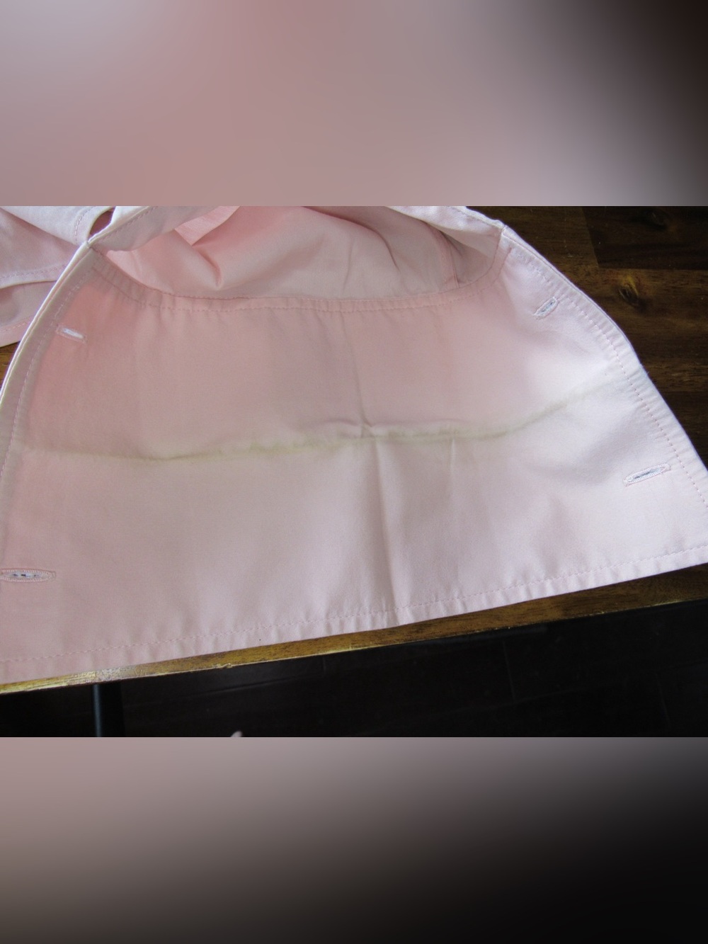 Gucci Pale Pink Women's Button-Down Shirt w/ French Cuffs - Picture 7 of 11
